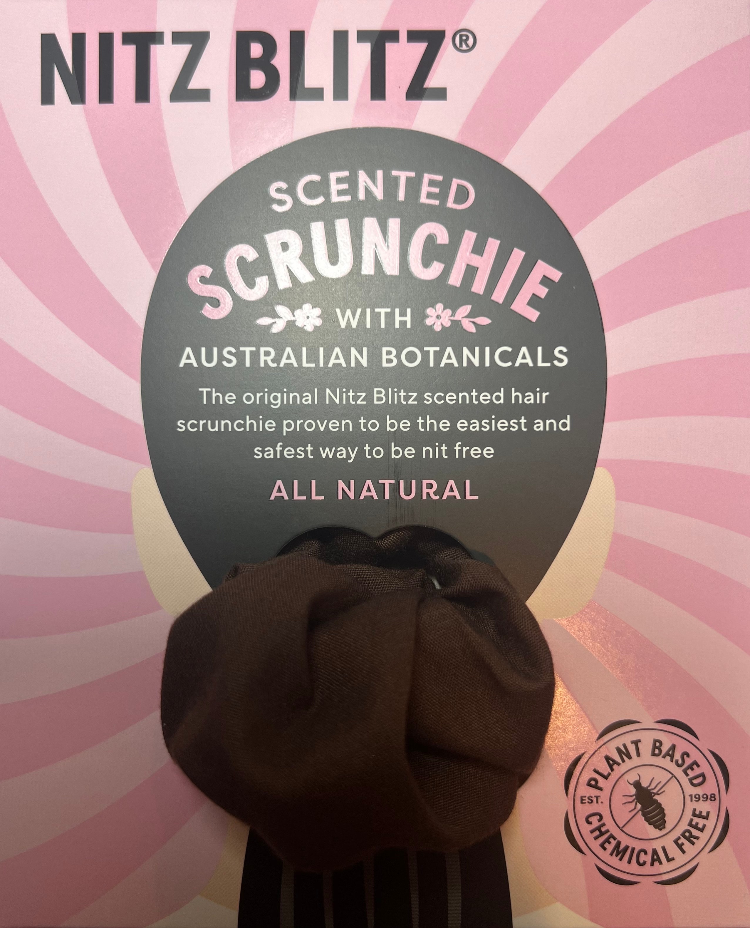 Nitz Blitz Scented Scrunchie Brown packaging