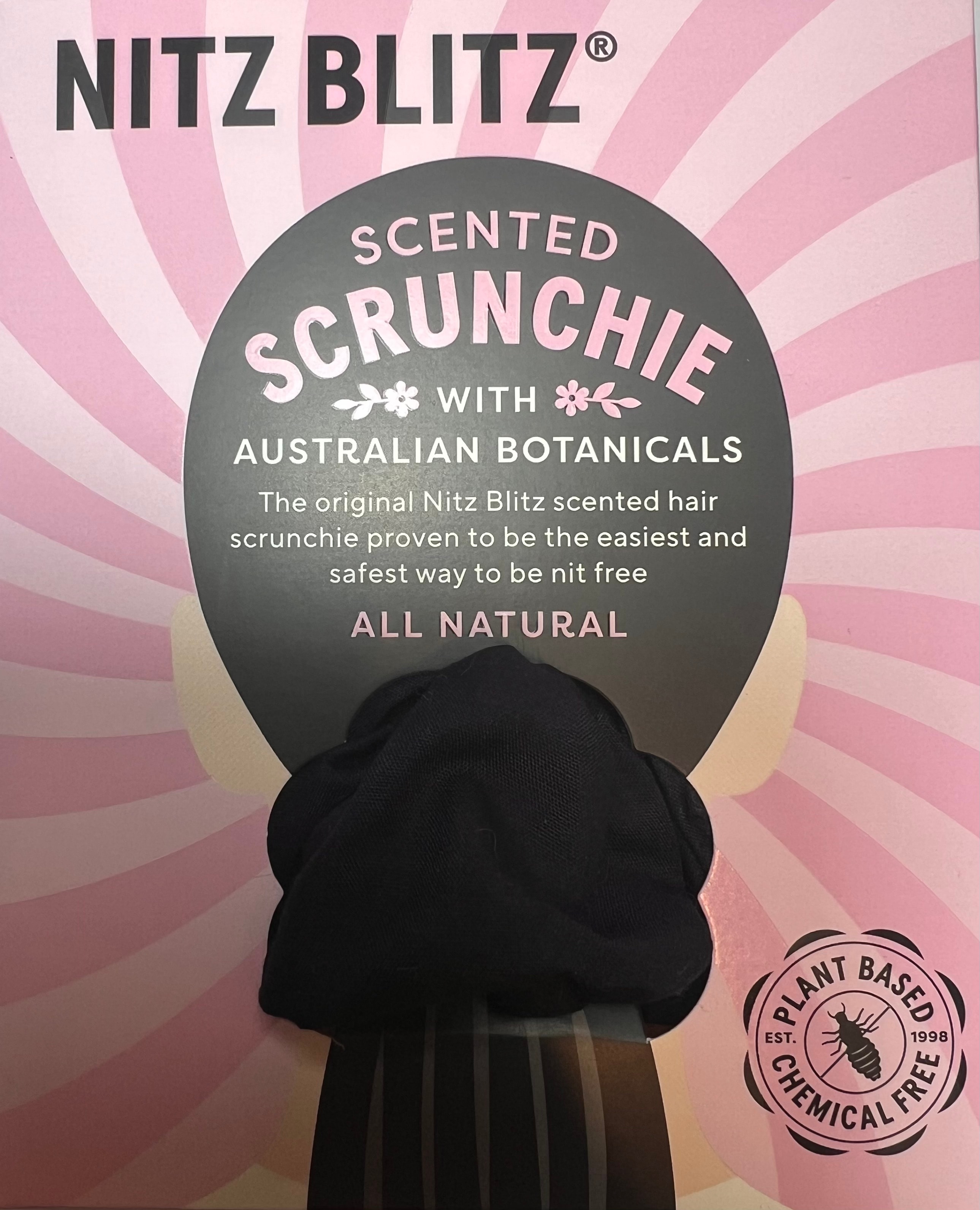 Nitz Blitz Scented Scrunchie Navy Blue packaging