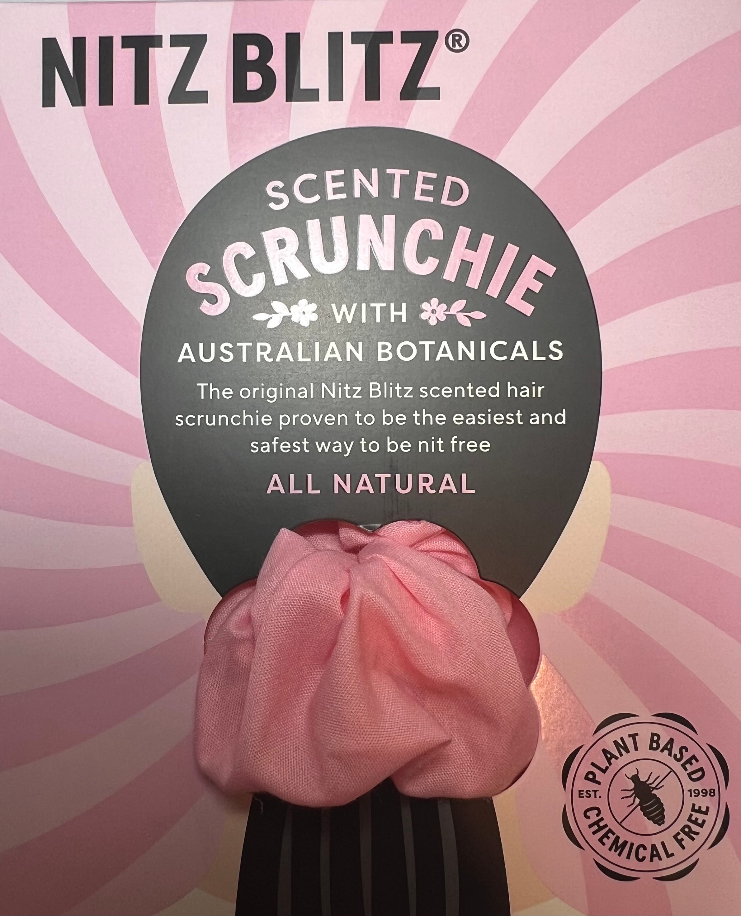 Nitz Blitz Scented Scrunchie Pink packaging