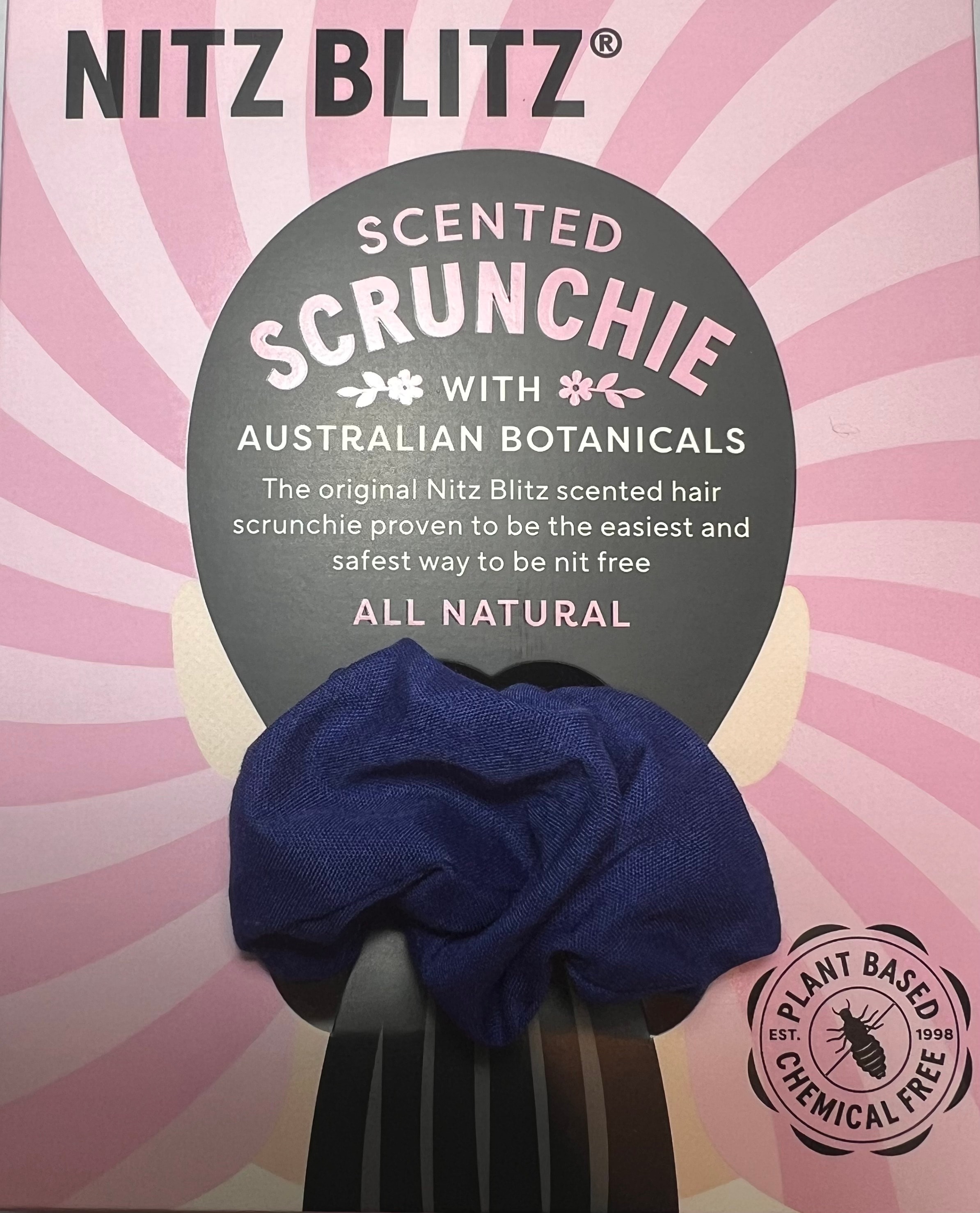 Nitz Blitz Scented Scrunchie Royal Blue packaging